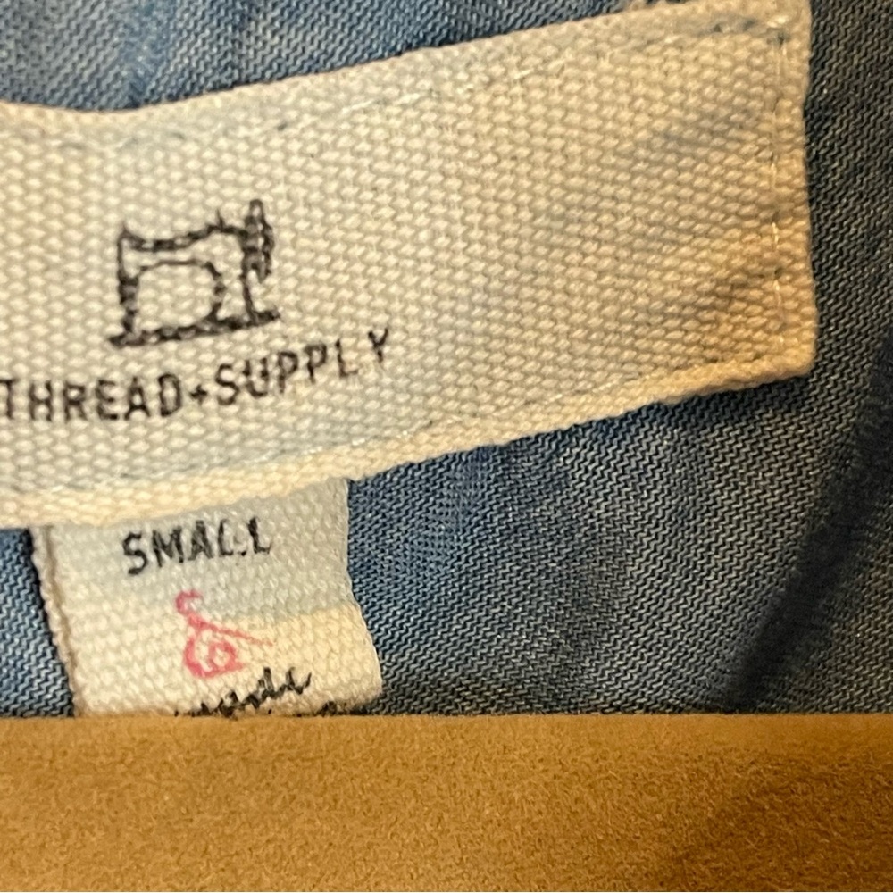 Thread & Supply Chambray Drawstring Waistline Den… - image 3